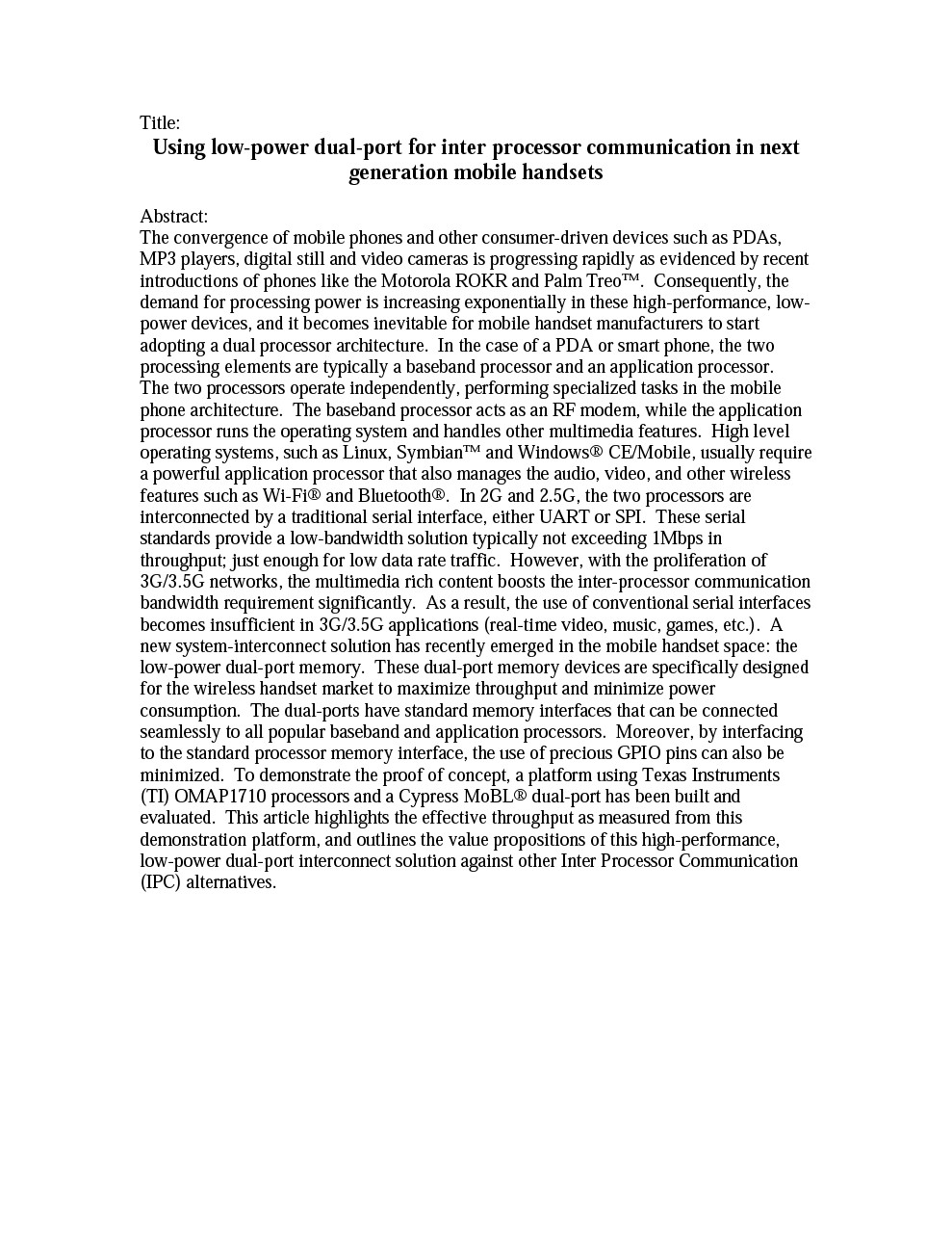 Background for thumbnail