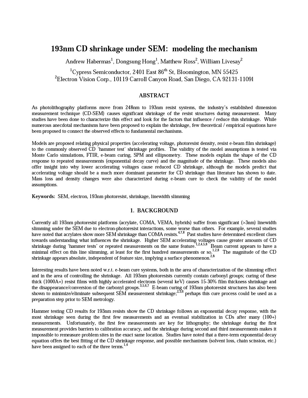 Background for thumbnail